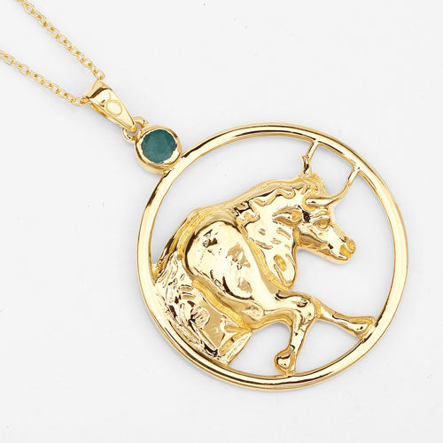 Pendentif en émeraude véritable de 0,23 carat en argent sterling .925
