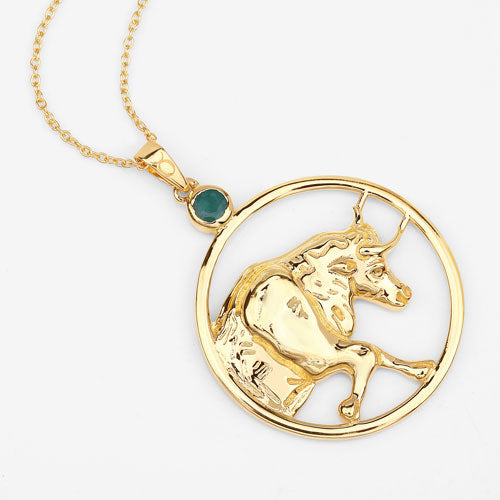 Pendentif en émeraude véritable de 0,23 carat en argent sterling .925
