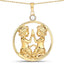Pendentif en perle véritable de 0,45 carat en argent sterling .925