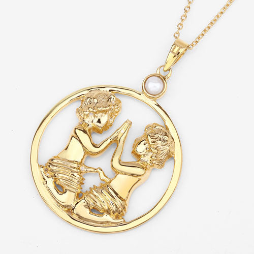 Pendentif en perle véritable de 0,45 carat en argent sterling .925