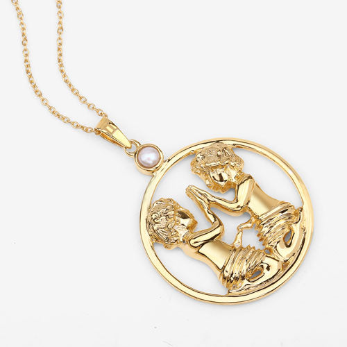Pendentif en perle véritable de 0,45 carat en argent sterling .925