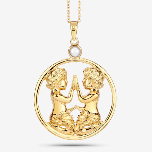 Pendentif en perle véritable de 0,45 carat en argent sterling .925