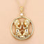 Pendentif en perle véritable de 0,45 carat en argent sterling .925