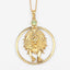 Pendentif en péridot véritable de 0,24 carat en argent sterling .925