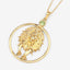Pendentif en péridot véritable de 0,24 carat en argent sterling .925