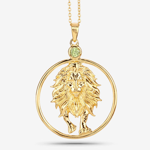 Pendentif en péridot véritable de 0,24 carat en argent sterling .925