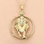 Pendentif en péridot véritable de 0,24 carat en argent sterling .925