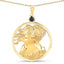 Pendentif en saphir bleu véritable de 0,27 carat en argent sterling