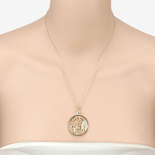 Pendentif en topaze bleue véritable de 0,32 carat en argent sterling