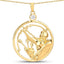 Pendentif en zircon blanc véritable de 0,33 carat en argent sterling