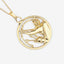 Pendentif en zircon blanc véritable de 0,33 carat en argent sterling