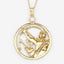 Pendentif en zircon blanc véritable de 0,33 carat en argent sterling