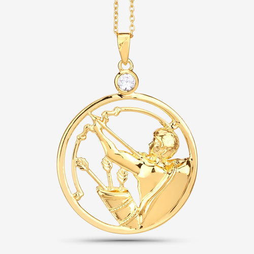 Pendentif en zircon blanc véritable de 0,33 carat en argent sterling