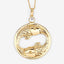 Colgante de Acuamarina Genuina de 0.22 Quilates en Plata Esterlina