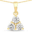 0.75 Carat Lab Grown Diamond Pendant in 14K Yellow Gold