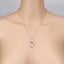 Colgante de Morganita y Diamante Blanco de 8.14 Quilates en Oro Rosa de 14K