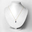 Colgante de Zafiro Azul y Diamante de 0.92 Quilates en Oro de 14K