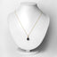 2.09 Carat Genuine Blue Sapphire and White Diamond Pendant