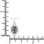 1.39 Carat Green Tourmaline and Diamond 14K White Gold Pendant