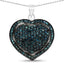 1.25 Carat Genuine Blue Diamond Pendant in Sterling Silver