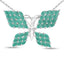 Pendentif en émeraude véritable de 3,12 carats en argent sterling .925
