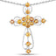 2.24 Carat Genuine Yellow Sapphire Pendant in Sterling Silver