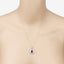 Colgante de Tanzanita y Diamante Blanco de 2.56 Quilates en Oro Blanco de 14K