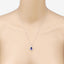Colgante de Tanzanita y Diamante Blanco de 2.20 Quilates en Oro Blanco de 14K
