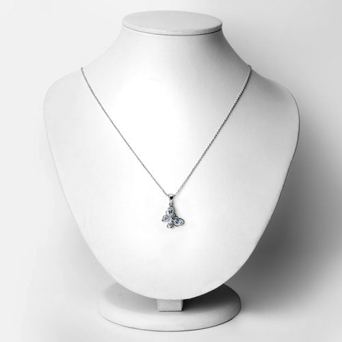 0.78 Carat Genuine Blue Topaz Sterling Silver Pendant