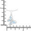 0.78 Carat Genuine Blue Topaz Sterling Silver Pendant