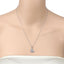 0.78 Carat Genuine Blue Topaz Sterling Silver Pendant