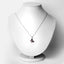 Pendentif en argent sterling .925 avec grenat véritable de 0,80 carat