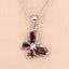 Pendentif en argent sterling .925 avec grenat véritable de 0,80 carat