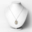 2.30 Carat Genuine Citrine Butterfly Pendant in Sterling Silver