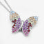 Pendentif en argent sterling .925 de 1,62 carat avec pierres multiples