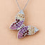 Pendentif en argent sterling .925 de 1,62 carat avec pierres multiples