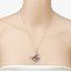 Pendentif papillon multi-stones de 3,80 carats en argent sterling