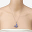 3.78 Carat Genuine Tanzanite Butterfly Pendant in Sterling Silver