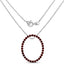 3.52 Carat Genuine Garnet .925 Sterling Silver Pendant
