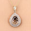 Colgante de Diamante Marrón Certificado IGI de 2.01 Quilates en Oro Amarillo de 18K