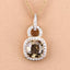 Colgante de Diamante Marrón Certificado IGI de 2.50 Quilates en Oro Amarillo de 18K