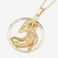 Colgante de Plata Esterlina con Diamante Blanco Genuino de 0.03 Quilates
