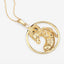 Colgante de Plata Esterlina con Diamante Blanco Genuino de 0.03 Quilates