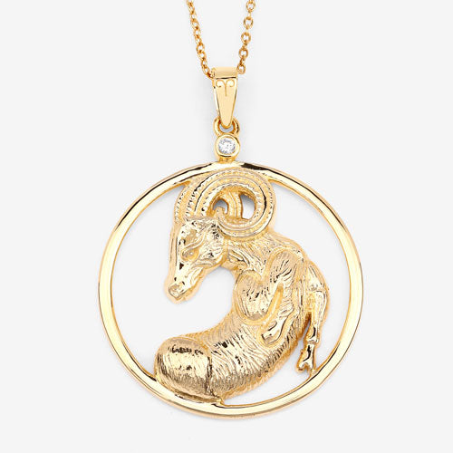 Colgante de Plata Esterlina con Diamante Blanco Genuino de 0.03 Quilates
