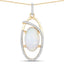 Colgante de Ópalo Etíope y Diamante de 3.59 Quilates en Oro de 14K
