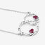 0.70 Carat Genuine Ruby .925 Sterling Silver Pendant