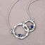 Pendentif en argent sterling avec saphir bleu véritable de 0,70 carat