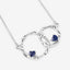Pendentif en argent sterling avec saphir bleu véritable de 0,70 carat