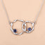 Pendentif en argent sterling avec saphir bleu véritable de 0,70 carat