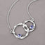 Pendentif en argent sterling avec tanzanite véritable de 0,38 carat